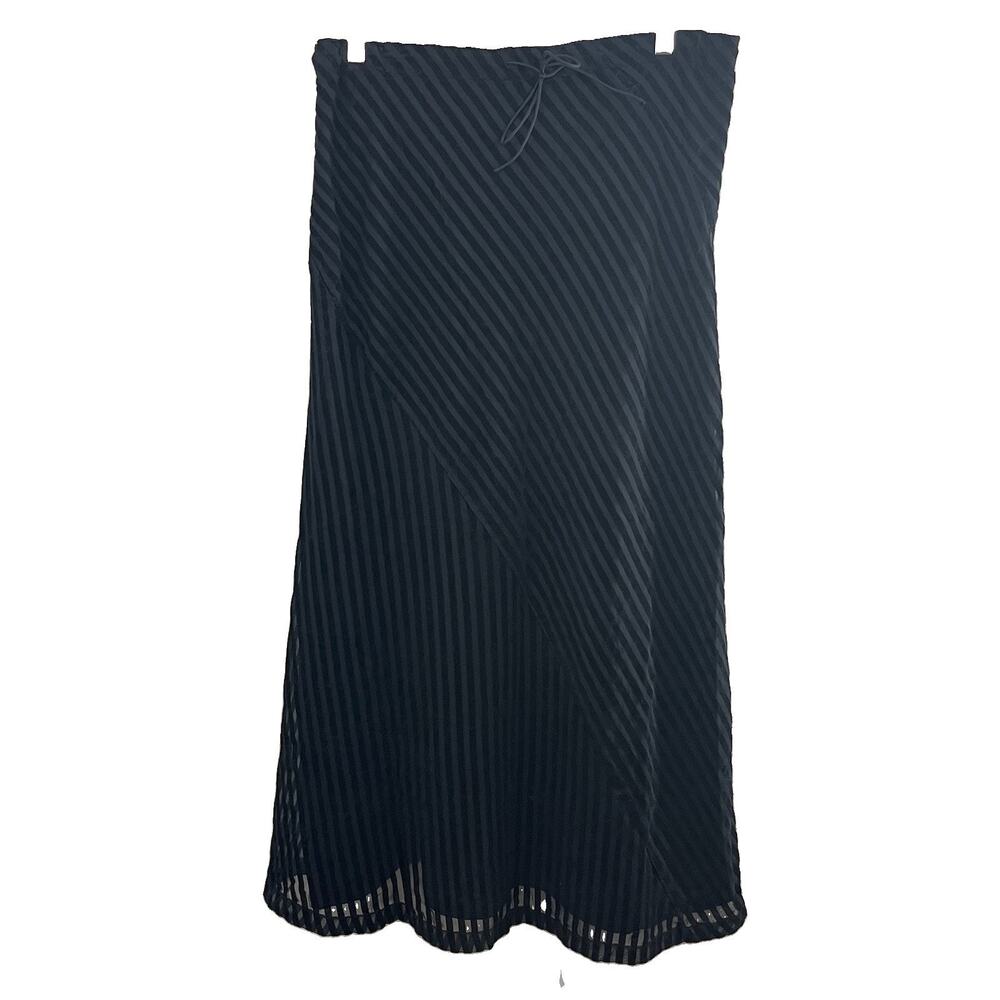 Anthropologie Odille Vintage Velvet Stripe Maxi Skirt Womens 8 Whimsigoth Witchy